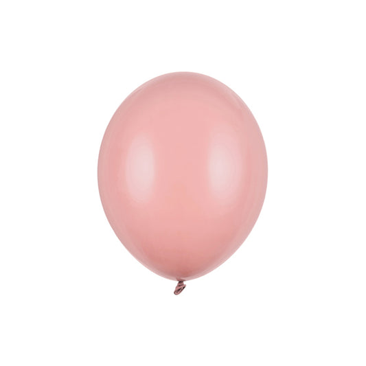100 ballonnen - Ø 23cm - pastel donker stoffig roze