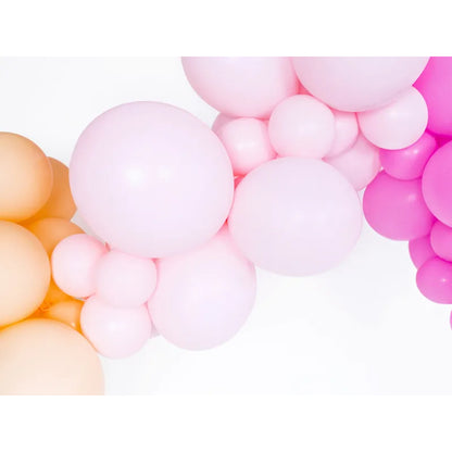 100 ballonnen - Ø 23cm - pastel lichtroze