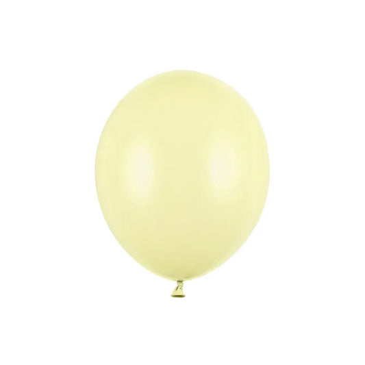 100 ballonnen - Ø 23 cm - Pastel Lichtgeel