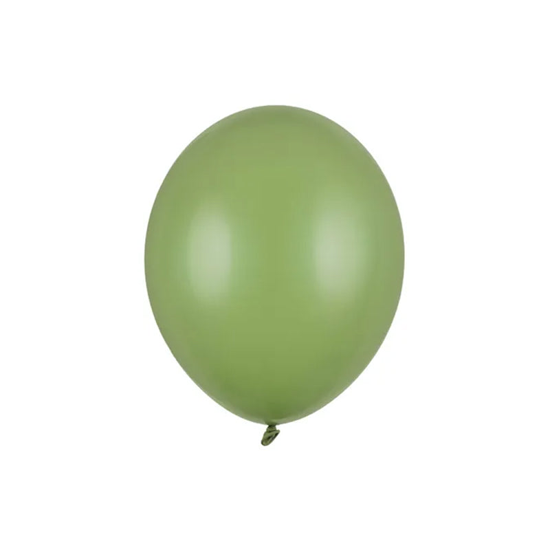 100 ballons - Ø 23cm - Vert romarin pastel