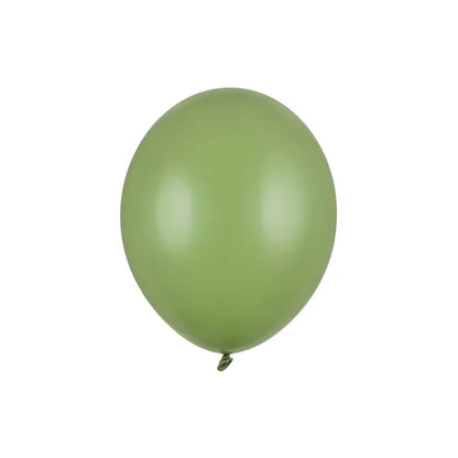 100 ballons - Ø 23cm - Vert romarin pastel