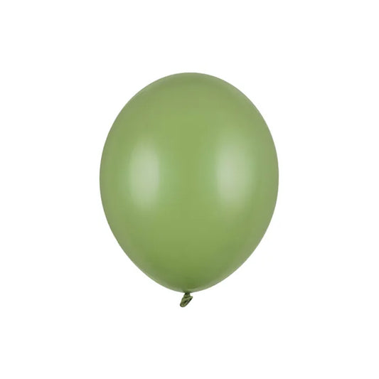 100 ballonnen - Ø 23cm - pastel rozemarijngroen