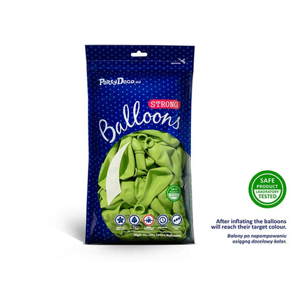 100 ballons de baudruche – Ø 23cm – Vert citron pastel