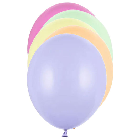 100 ballons de baudruche - Ø 27cm - Mélange pastel clair