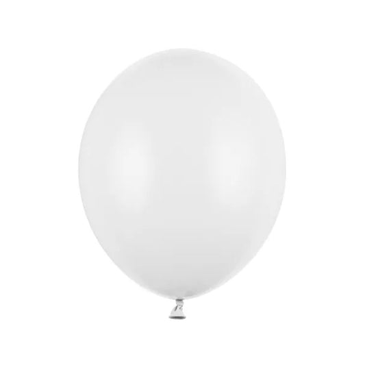 10 ballons - Ø 27cm - Pastel blanc pur