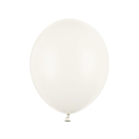 100 ballons - Ø 27cm - Pastel blanc ancien