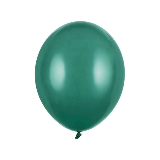 10 ballonnen - Ø 27cm - Pastel Flessengroen