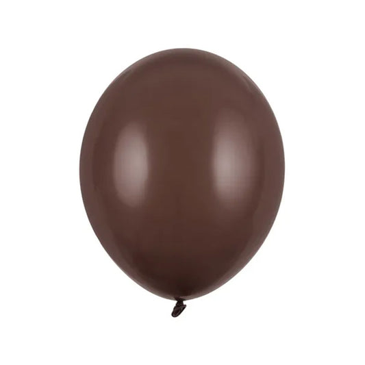 50 ballons - Ø 27cm - Marron cacao pastel