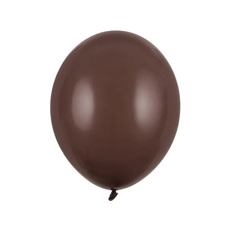 100 ballonnen - Ø 27cm - Pastel Cacaobruin