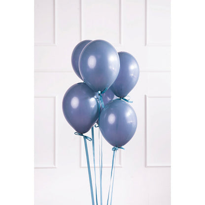 10 ballons de baudruche - Ø 27cm - Bleu marine pastel
