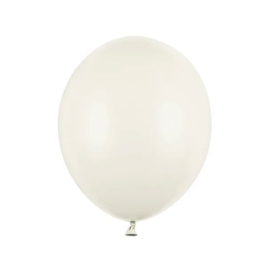 50 ballons de baudruche - Ø 27cm - Crème clair pastel