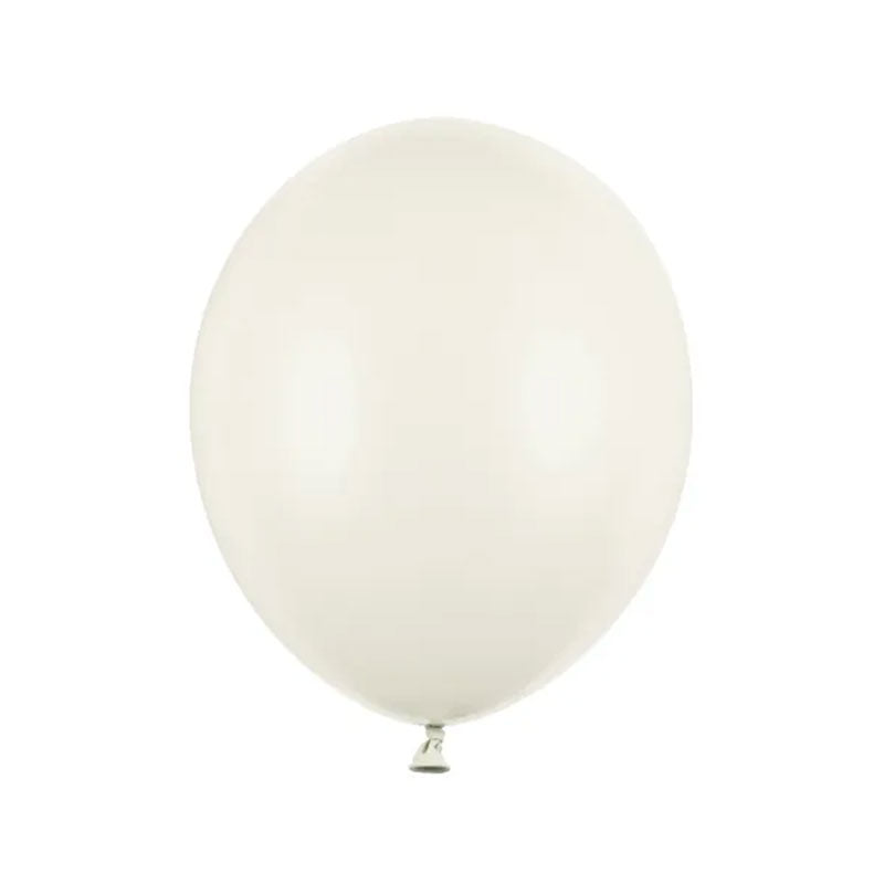 100 ballons de baudruche - Ø 27cm - Crème Clair Pastel