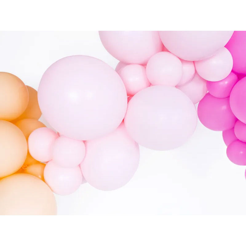 10 ballons - Ø 27cm - rose pâle pastel