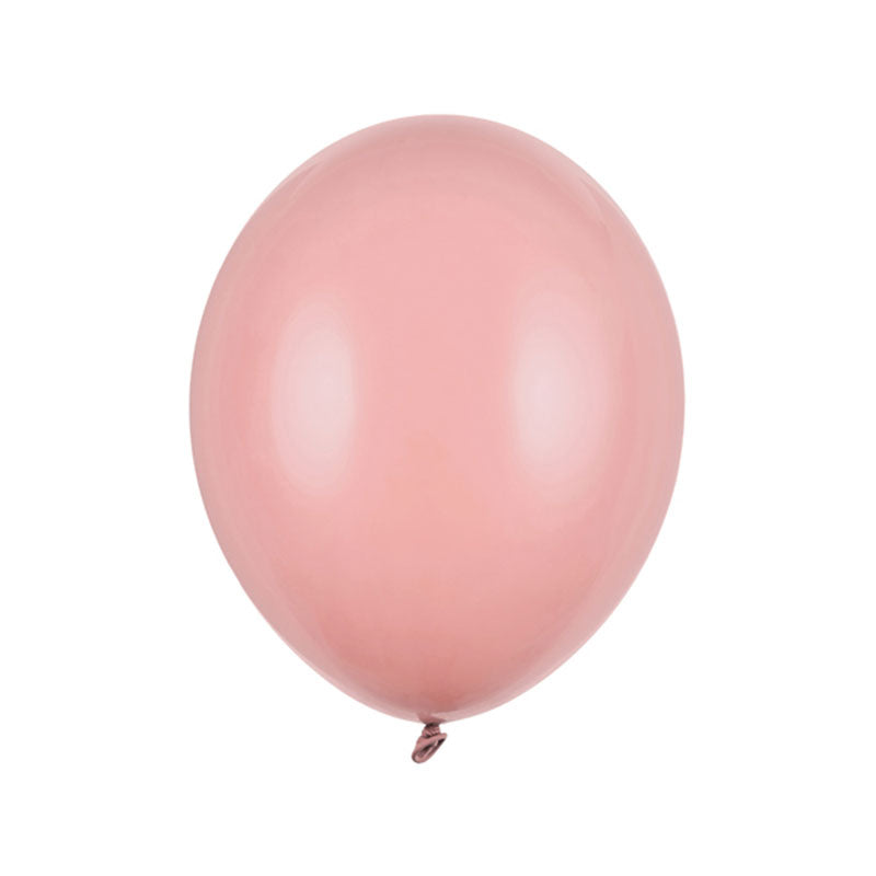 100 ballonnen - Ø 27cm - Pastel donker stoffig roze