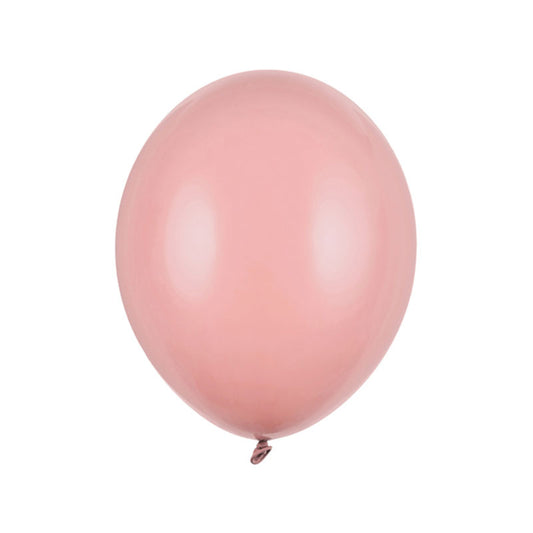 100 ballons de baudruche - Ø 27cm - rose poudré foncé pastel