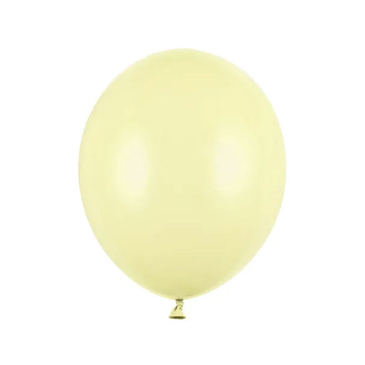 50 ballonnen - Ø 27cm - pastel lichtgeel