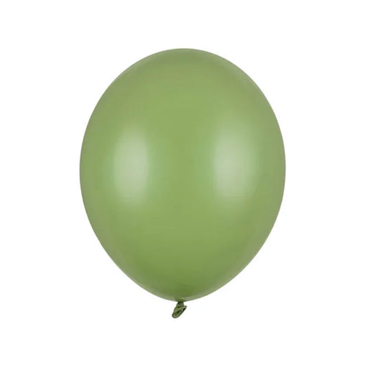 50 ballonnen - Ø 27cm - Pastel Rozemarijngroen