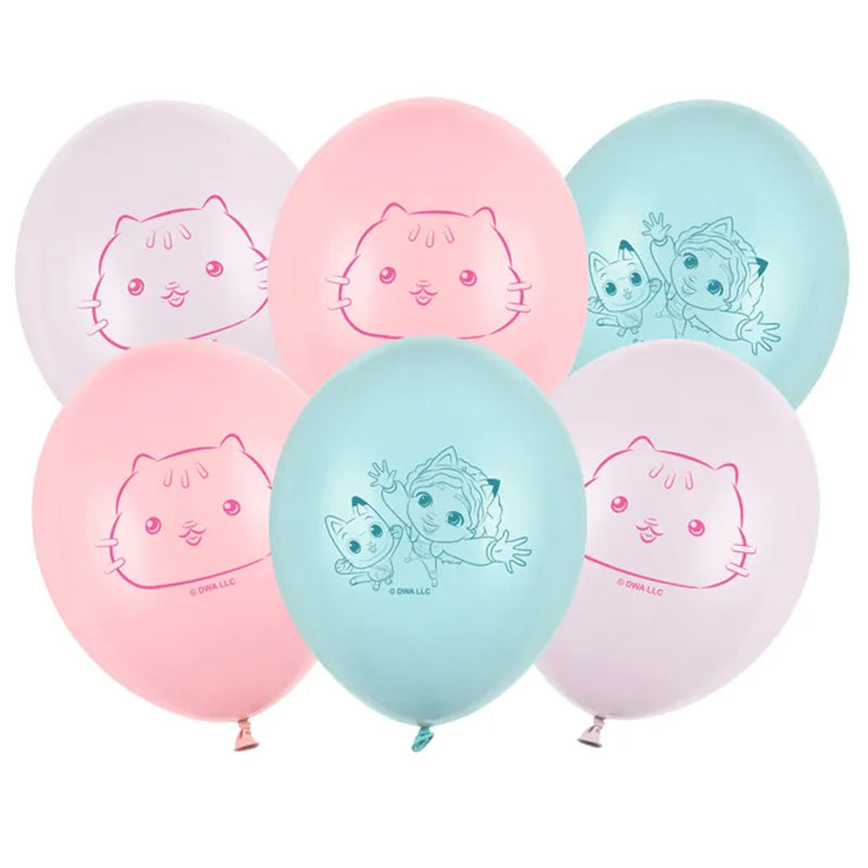 6 Folieballonnen - Gabby's Poppenhuis de Film 27 cm