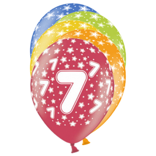 6 Ballons fantaisie - Ø 30cm - 7 Celebration