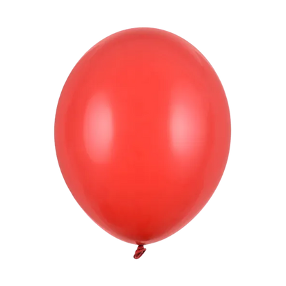 10 ballons de baudruche - Ø 30cm - Métallisé - Rouge