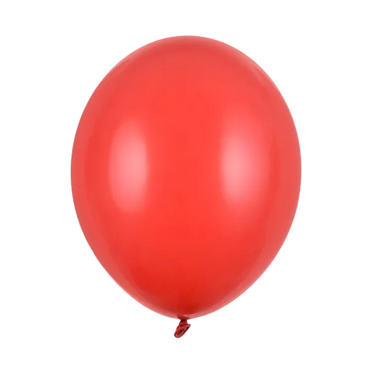 100 ballons de baudruche - Ø 30cm - Métallique - Rouge