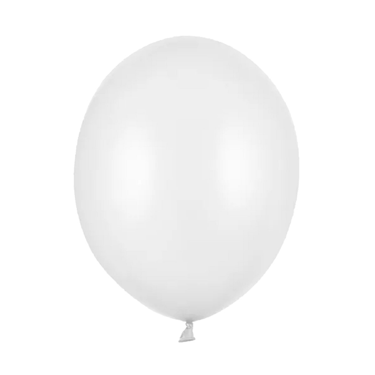 100 ballons de baudruche - Ø 30cm - Métallisé - Blanc