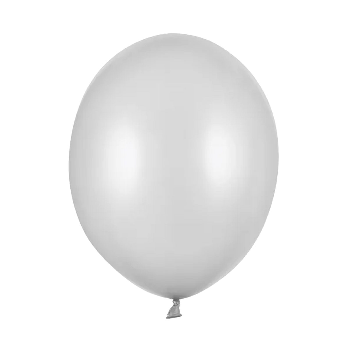 10 ballonnen - Ø 30 cm - metallic - zilver
