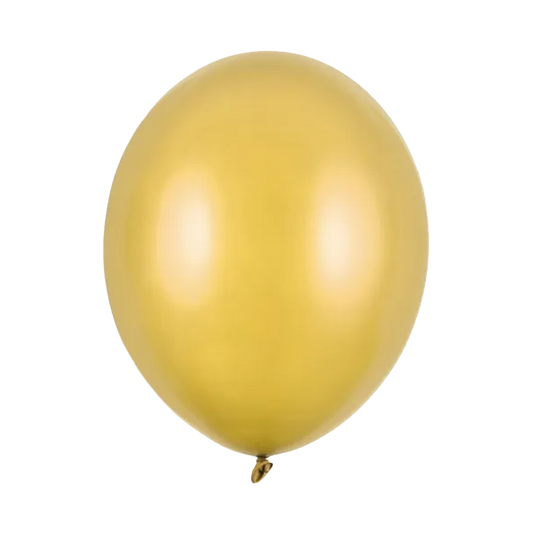 10 ballons - Ø 30cm - métallisés - or