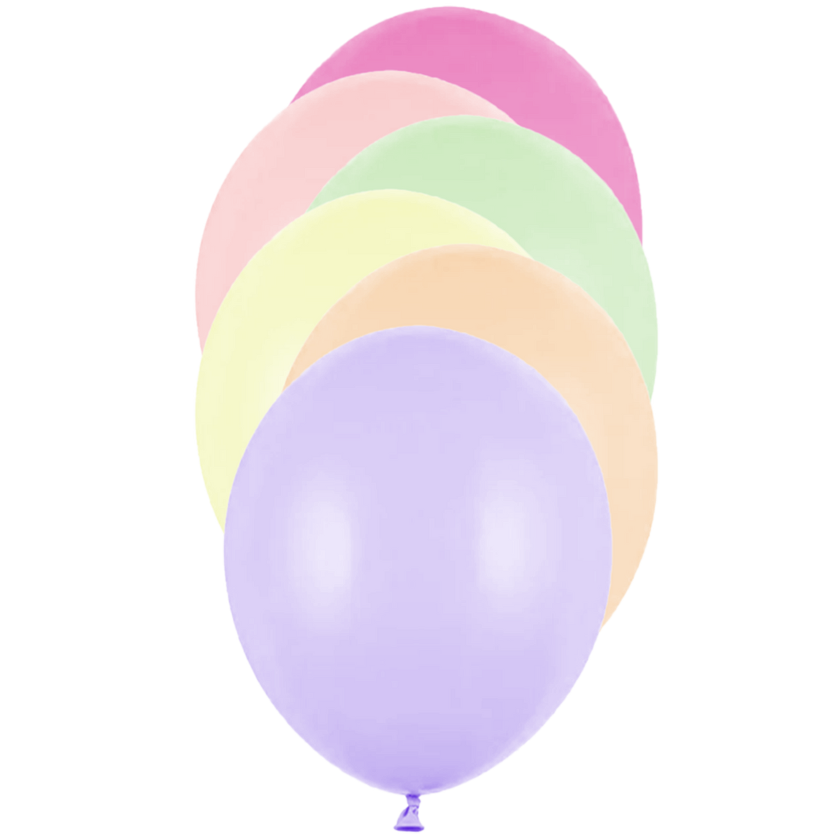 50 ballonnen - Ø 30cm - pastel - gekleurd