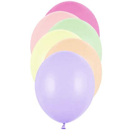 50 ballonnen - Ø 30cm - pastel - gekleurd