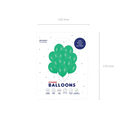 10 ballonnen - Ø 30 cm - Pastelgroen