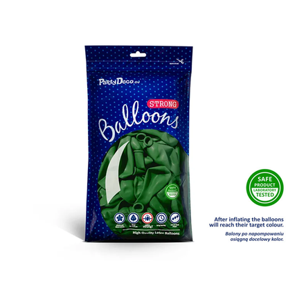 100 miniballonnen - Ø 12cm - Groen
