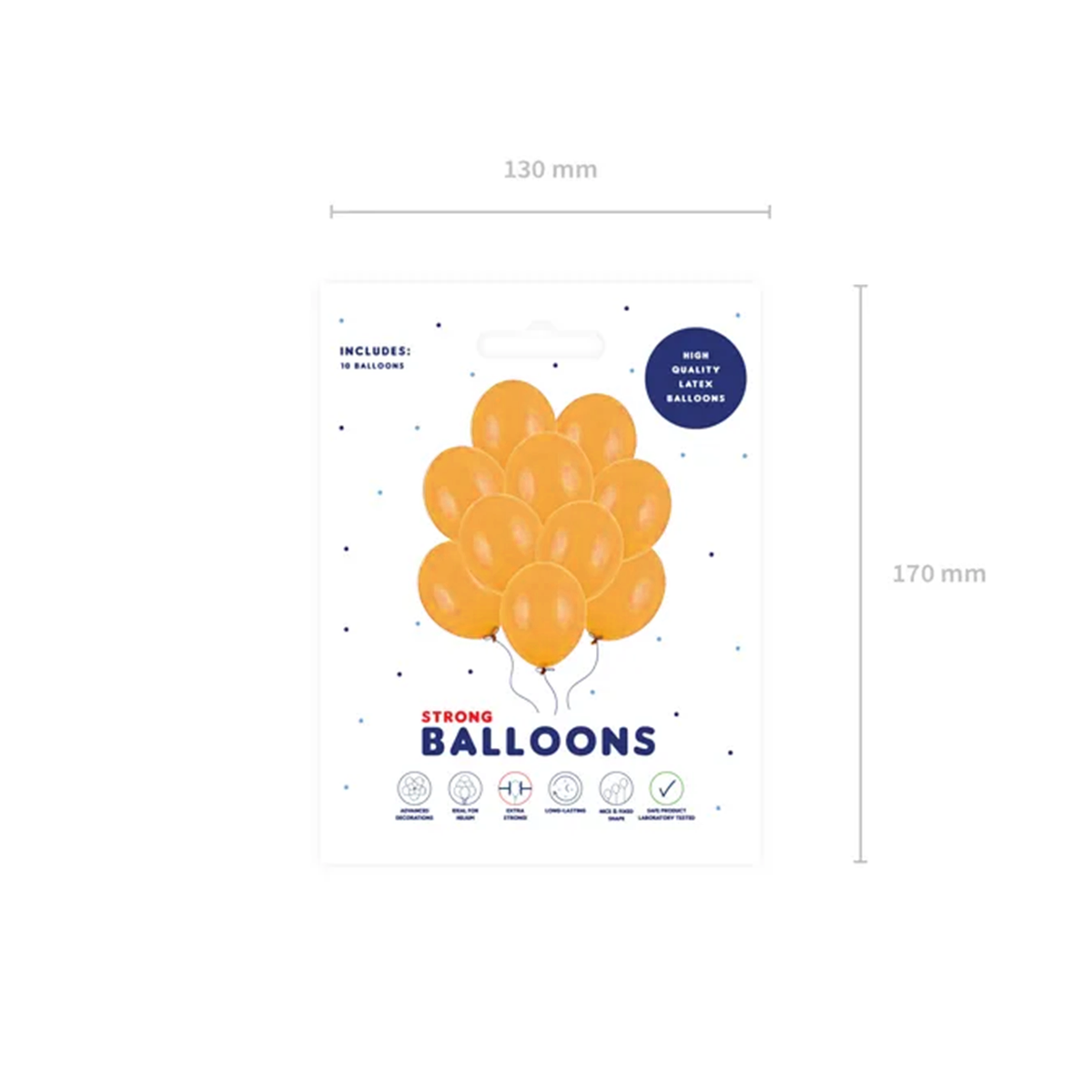 10 ballons - Ø 30cm - Orange