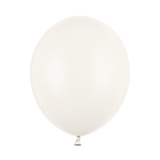 100 ballons de baudruche - Ø 30cm - Pastel Blanc cassé