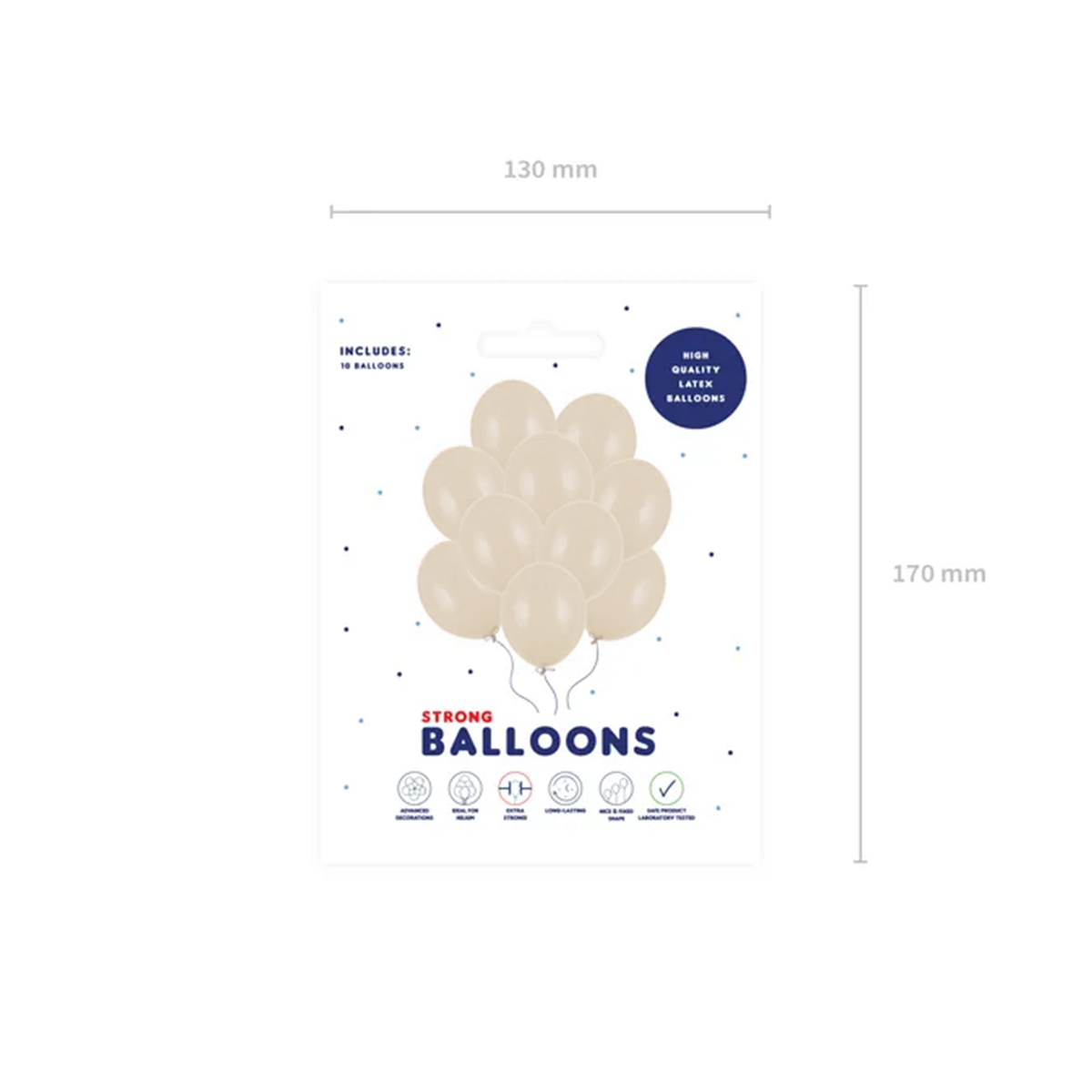 10 ballonnen - Ø 30cm - Alabaster