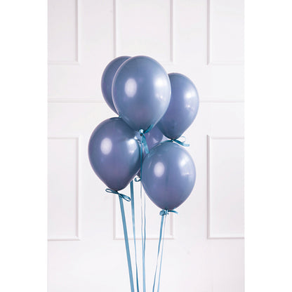100 Ballons - Ø 30cm - Bleu marine pastel