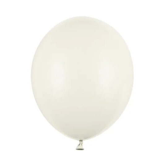 100 Ballonnen - Ø 30cm - Pastel Licht Crème