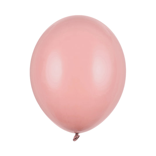 100 Ballons - Ø 30cm - Pastel Rose Foncé Poudré