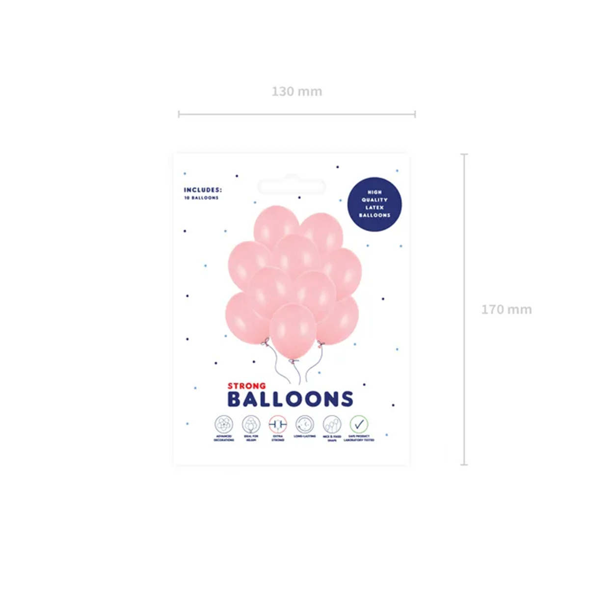 10 ballons - Ø 30cm rose pastel
