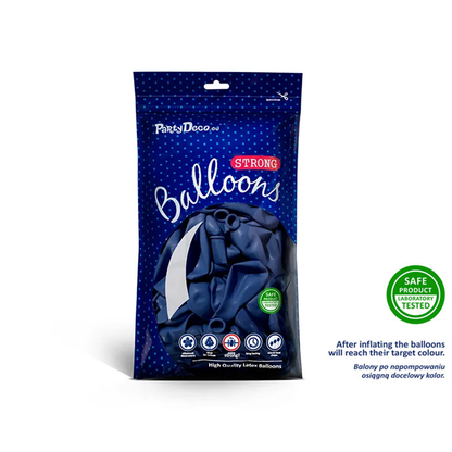 100 ballons de baudruche - Ø 30cm - Bleu
