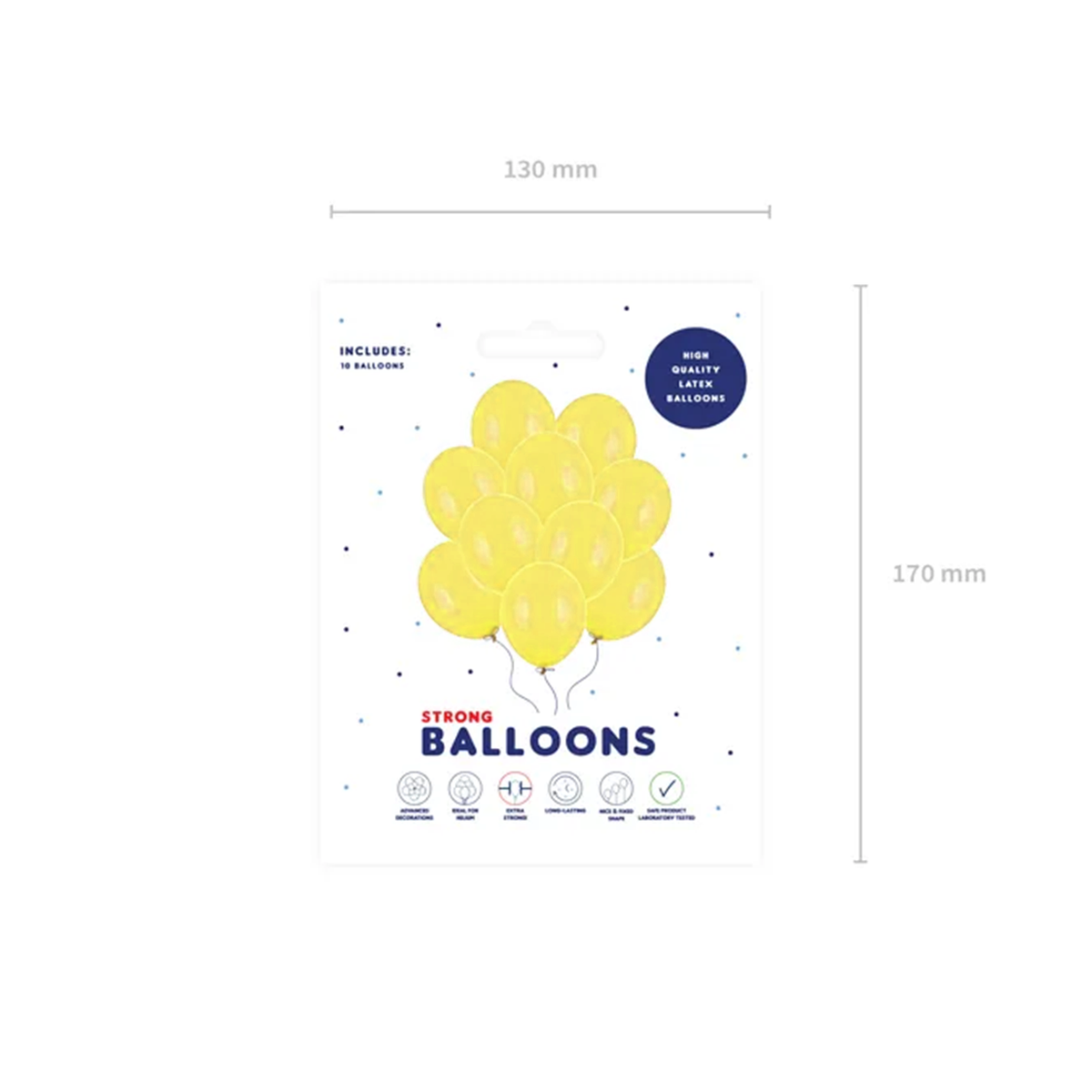 10 ballons - Ø 30cm - Jaune