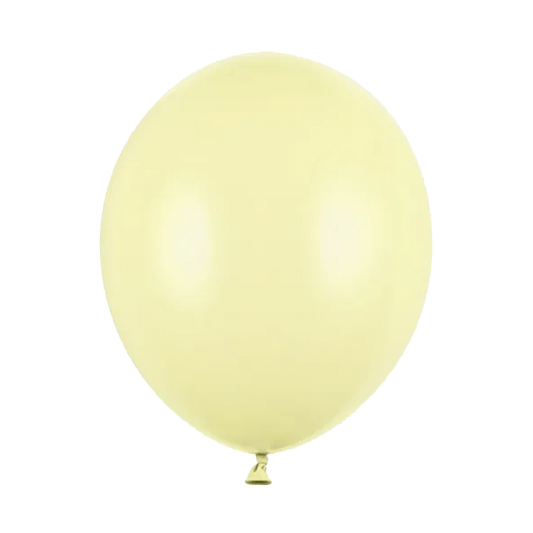 10 ballons - Ø 30cm - pastel - jaune
