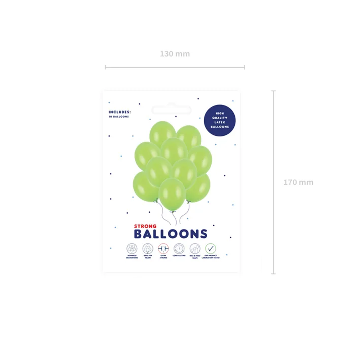 10 ballonnen - Ø 30cm - Pastel Lime Groen