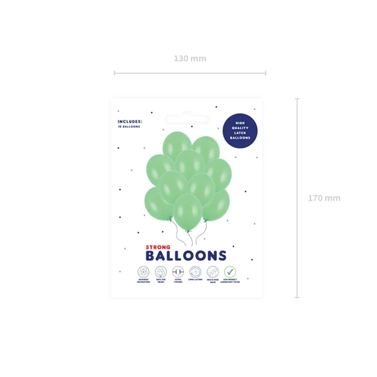 10 ballonnen - Ø 30cm - Pastel Bright Green