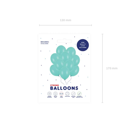 10 Ballonnen - Ø 30cm - Pastel Mint Groen