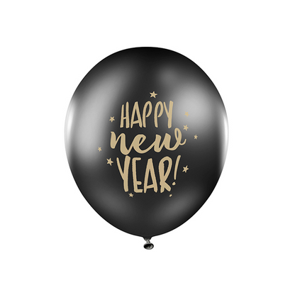 6 ballons à thème - Ø 30 cm - Happy New Year 2.0