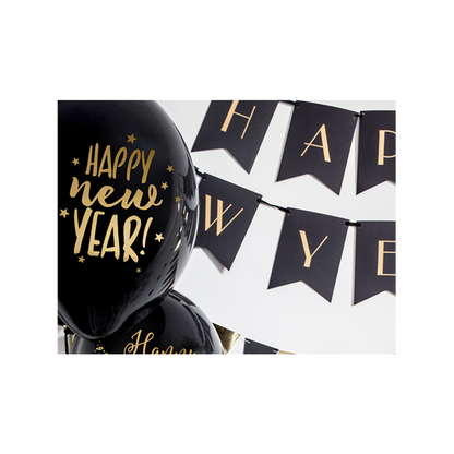 6 ballons à thème - Ø 30 cm - Happy New Year 2.0