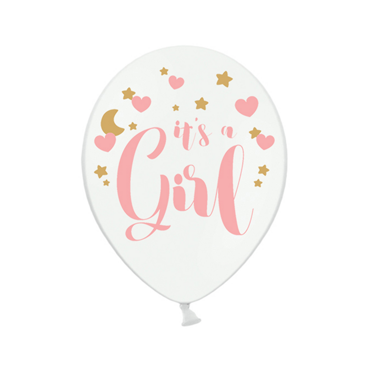 6 ballons à motifs - Ø 30cm - It's a Girl