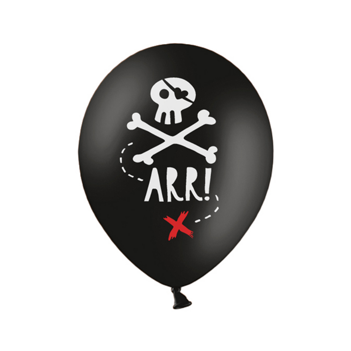 6 folieballonnen - Ø 30cm - Piratenfeest
