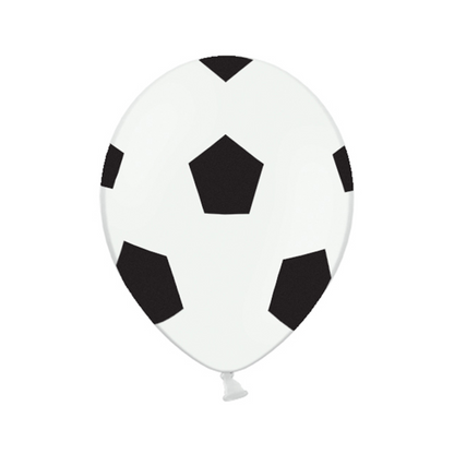 6 Ballons à motifs - Ø 30cm - Football